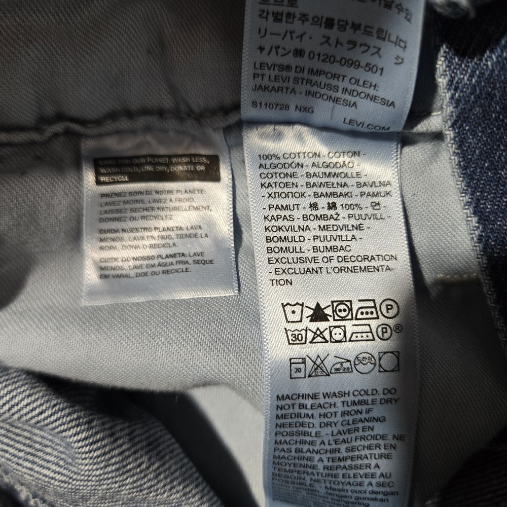 $120 Levis Workwear Loose Overalls Mens Size Small Denim Cotton Blue S - Picture 5 of 9